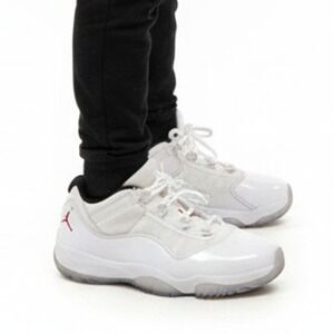 Nike Air Jordan 11 CMFT Low White Varsity Red Black - Youth Size 4.5Y SKUK016